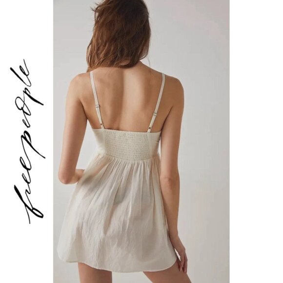 🆕 NWOT Free People Intimately | Bed of Roses Babydoll Slip Dress | M - Picture 2 of 12